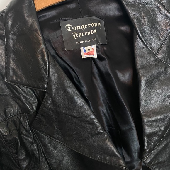 Dangerous Threads Nashville Cropped Biker Jacket M - Picture 2 of 6